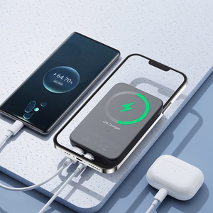 Внешний аккумулятор Joyroom (JR-W020) 10000mAh с беспроводной зарядкой (MagSafe 15W) чёрный