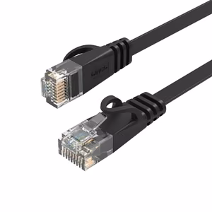 Orico PUG-C7B CAT7 10Gbps RJ45 Ethernet tinklo kabelis internetinis LAN plokščias 10m - juodas