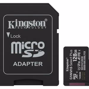 Kingston Technology Canvas Select Plus Gen3 128 GB MicroSDXC UHS-I Klasės 10