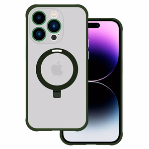 Tel Protect Magiškas Magnetinis Dėklas su stovu Iphone 14 Pro Max žalias