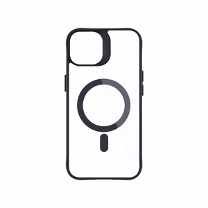 3mk Satin Armor MagCase with MagSafe for iPhone 13 / 14 - Transparent with Black Frame