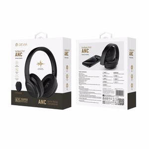 Devia Bluetooth headphones EarBass Pro1 black with ANC