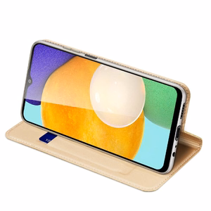 Dux Ducis Skin Pro knygos tipo dėklas Samsung Galaxy A03s auksinis