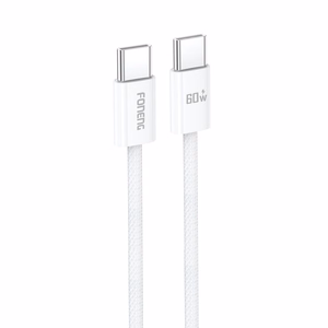 Foneng Кабель X110 - Type C to Type C - PD 60W 3A 1,2 метра белый