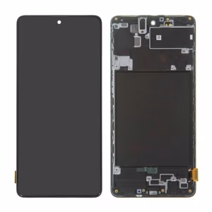 LCD Display Compatible With Samsung A715 A71 Black with frame HQ