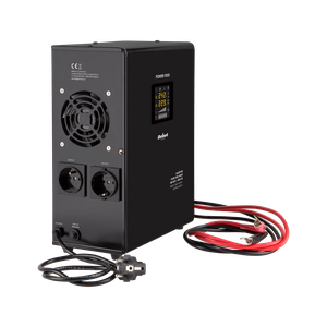 Rebel POWER-1000 wall-mounted emergency power supply, pure sine wave inverter with charging, 12 V / 230 V, 1000 VA / 700 W