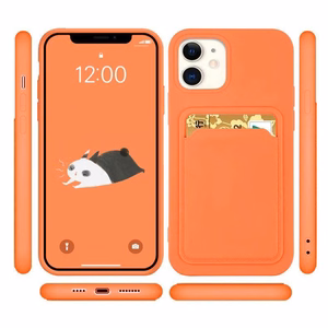 Card Case силиконовый чехол-кошелёк с отделением для карт и документов для Samsung Galaxy A73 тёмно-синий
