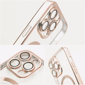ELECTRO MAG COVER magnetinis dėklas telefonui, suderinamas su MagSafe, skirtas IPHONE SE 2025, rudas