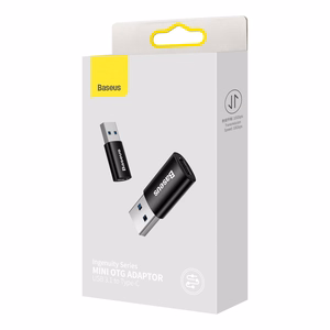 Адаптер Baseus Ingenuity Series USB-A3.1 на Type-C OTG чёрный ZJJQ000101