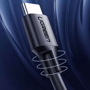 Ugreen US286 кабель USB-C — USB-C PD QC 3A 480Mb/s 2м — чёрный
