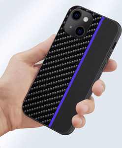 Tel Protect ANGLIES dėklas Xiaomi Redmi 9 juodas su mėlyna juosta
