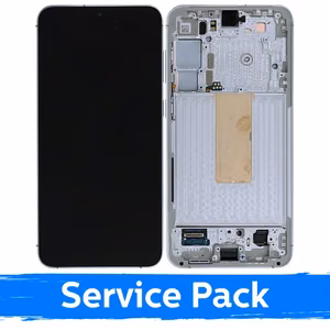 LCD ekranas suderinamas su Samsung S916 S23 Plus su rėmu / Lime / (Service Pack)
