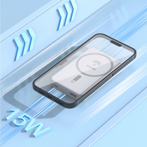 Dudao K14S USB-A / USB-C / MagSafe беспроводной powerbank 20W 5000mAh - белый