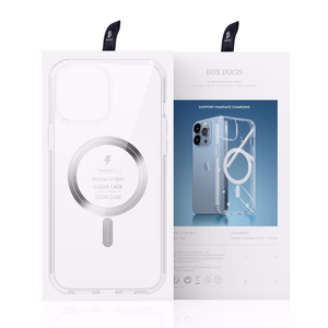 Dux Ducis Clin magnetinis dėklas telefonui iPhone 14 Plus suderinamas su MagSafe skaidrus
