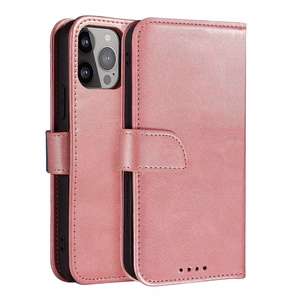 Magnetinis dėklas telefonui su atverčiamu dangteliu Samsung Galaxy S25 Ultra - rožinis