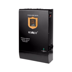 KEMOT PROsinus-3500/48 wall-mounted emergency power supply, pure sine wave inverter with charging, 48 V / 230 V, 3500 VA / 2400 W
