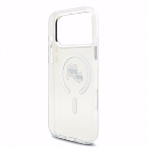Dėklas Karl Lagerfeld IML K&CH Heads Metal Frame MagSafe Apple iPhone 18 Pro