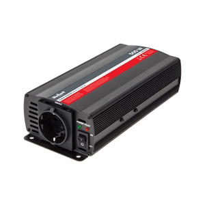 REBEL 24 V–230 V įtampos keitiklis, 500 W, vokiško F tipo lizdas