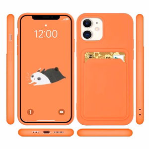 Card Case Silicone Wallet Wallet With Card Slot Documents For Xiaomi Redmi Note 10 5G / Poco M3 Pro Navy Blue