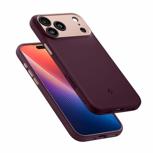 Spigen Nano Pop Mag MagSafe dėklas iPhone 17 Pro Max telefonui – burgundiškas