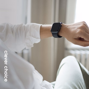 Ремешок Crong Liquid для Apple Watch 38 / 40 / 41 / 42 mm, чёрный
