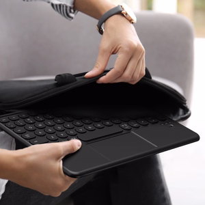 "AmazingThing" minimalus dėklas "Keylite Combo" klaviatūros dėklas "iPad Air M3" 11" - juodas