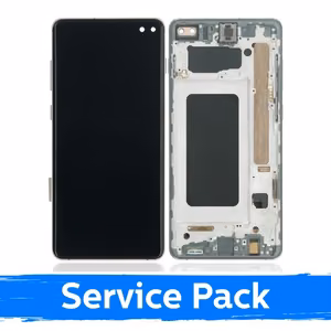 Samsung Galaxy S10+ (G975) display with frame and battery, Prism Black (Service Pack)