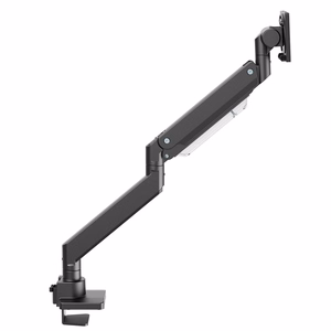 Maclean MC-968 dvigubos rankos monitoriaus laikiklis su dujine spyruokle 17-57″, 27 kg, VESA 200x200