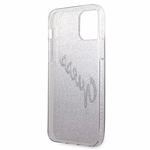 Guess GUHCP12SPCUGLSPI iPhone 12 mini 5.4" pink/pink hardcase Glitter Gradient Script