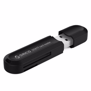 Orico CRS21 USB 3.0 SD ir microSD atminties kortelių skaitytuvas, juodas