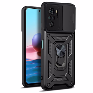 "Defender Slide" dėklas "Xiaomi Redmi Note 10 4G / 10S", juodos spalvos