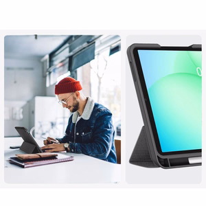 Tech-Protect SC Pen Canvas Case for Samsung Galaxy Tab A9+ / A11+ Plus 11.0 X210 / X215 / X216 / X230 / X235 / X236 - Gray