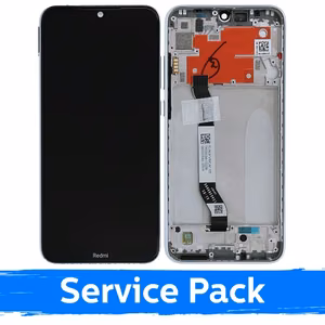LCD Display Compatible With Xiaomi Redmi Note 8T with Frame Moonlight White (Service Pack)