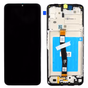 LCD экран Samsung A226 A22 5G с сенсорным стеклом и рамкой оригинальный Black (service pack)