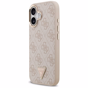 Guess 4G Triangle Logo MagSafe Case for iPhone 17 - Rose Gold