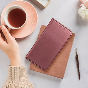 Чехол-книжка для Honor 400 LITE Smart Magneto бордовый