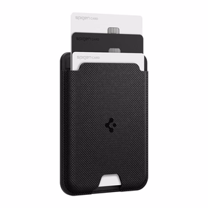 Spigen Urban Fit magnetinis „MagSafe“ kortelių dėklas telefonui – juodas