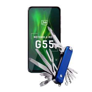 Закалённое стекло 3mk HardGlass Max Lite чёрное для Motorola Moto G55 5G