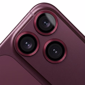 TFO camera lens protector set for Apple iPhone 18 Pro Max, dark cherry
