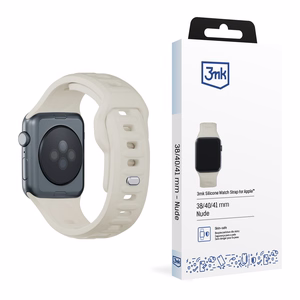 Силиконовый ремешок 3mk для Apple Watch, 38/40/41/42 mm, Nude, малый размер