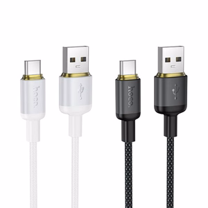 Кабель USB A на USB C Hoco 3A 1 m X128 Benefit черный