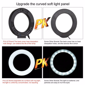 Кольцевая LED-лампа Puluz с регулируемой подставкой PU391