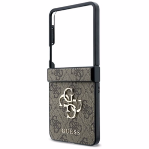 Rudas „Guess Big 4G Logo“ dėklas, skirtas „Samsung Galaxy Z Flip8“