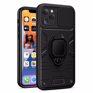 Ring Lens dėklas telefonui Realme C25Y Juoda