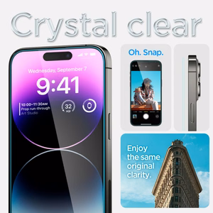 Spigen Glas.tR EZ Fit grūdintas stiklas iPhone 14 Pro - 2 vnt.