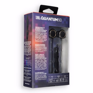 Laidinės ausinės Jack 3,5 mm Quantum 50 QUANTUM50BLK juodos