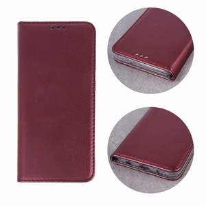 Smart Magnetic case for Oppo Reno 14 5G (Global) / 14FS 5G (Global) burgundy