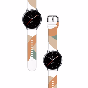 Dirželis Moro Samsung Galaxy Watch 40 / 41 / 42 / 43 / 44 mm silikoninė apyrankė laikrodžiui - raštas 3