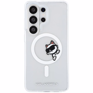 Karl Lagerfeld чехол IML Peekaboo Choupette MagSafe для Samsung Galaxy S26 Ultra прозрачный