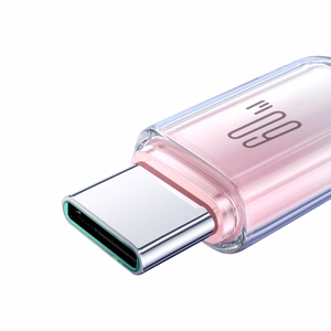 Кабель Joyroom S-A42 Crystal-Clear Series 60W USB-C - USB-C 1,2 м - белый